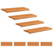 Tappeti per scale 8 pz 80 x 25 x 2 cm Marrone Chiaro 3446269