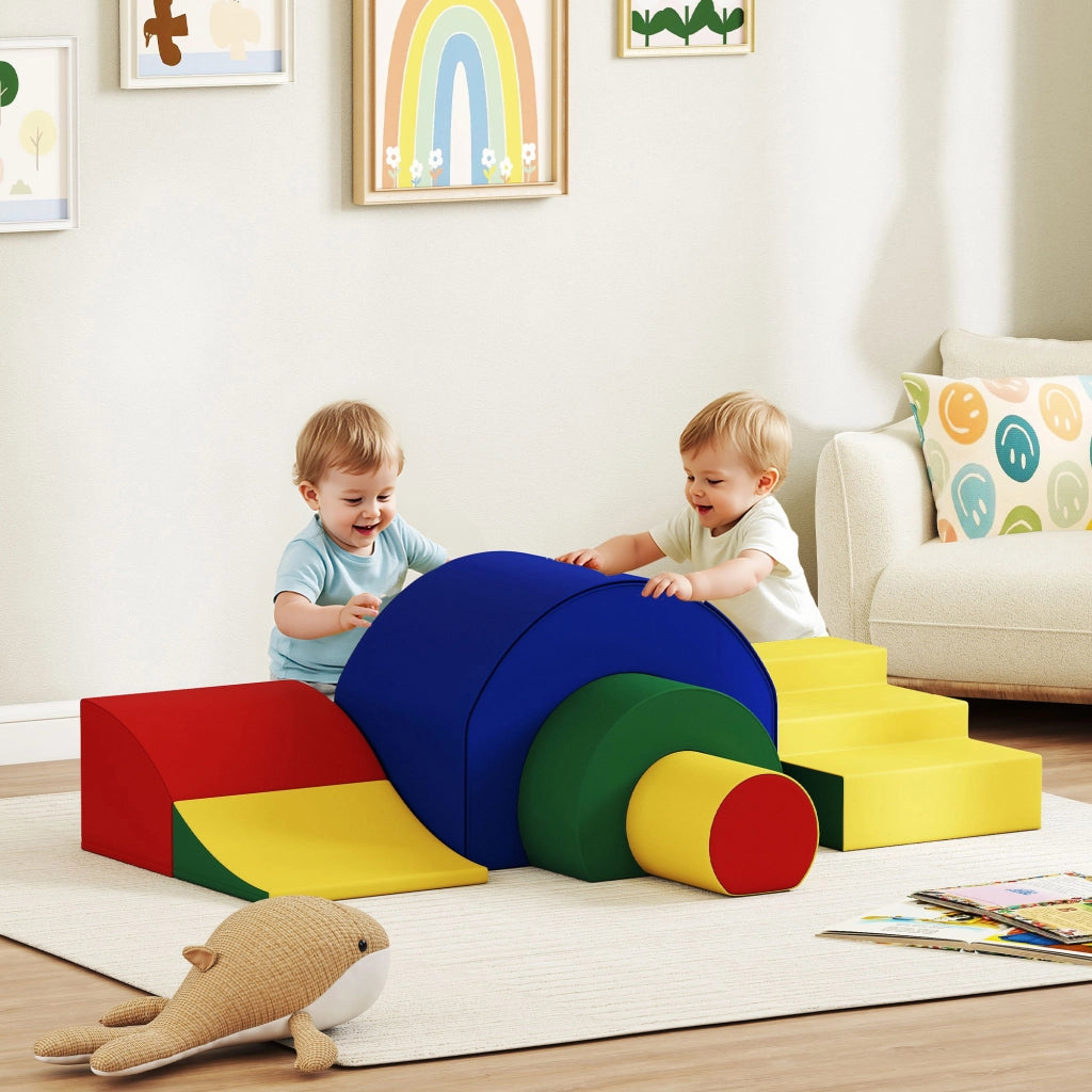 Giocattolo di arrampicata modulare per bambini ¨C zephmum ¨C multicolore 181x39x44 cm