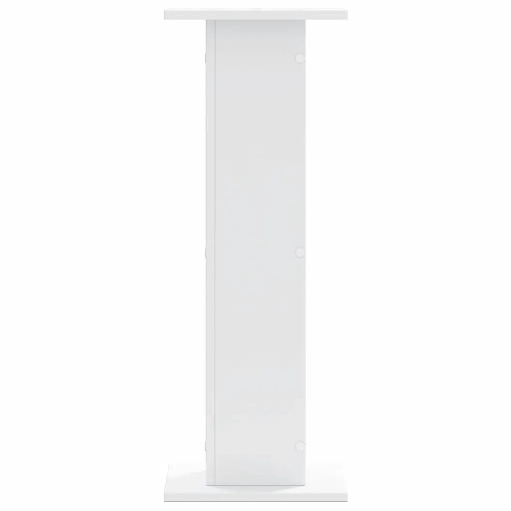 Supporti per Piante 2 pz Bianchi 30x30x80 cm Legno Multistrato