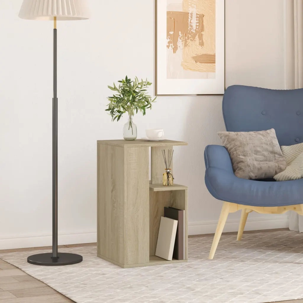 Tavolino da Salotto Rovere Sonoma 35x35x60 cm Legno Multistrato 840739