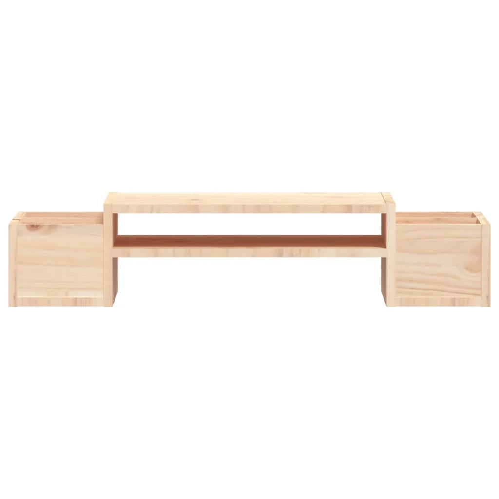 Supporto per monitor 70 x 27,5 x 15 cm in legno massello di pino 02_0021128