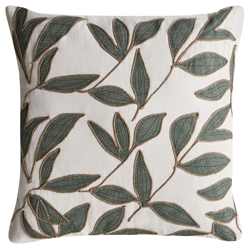 Set di 2 cuscini decorativi in tessuto di cotone bianco e verde 45/30 x 45/50 cm Cuscino decorativo