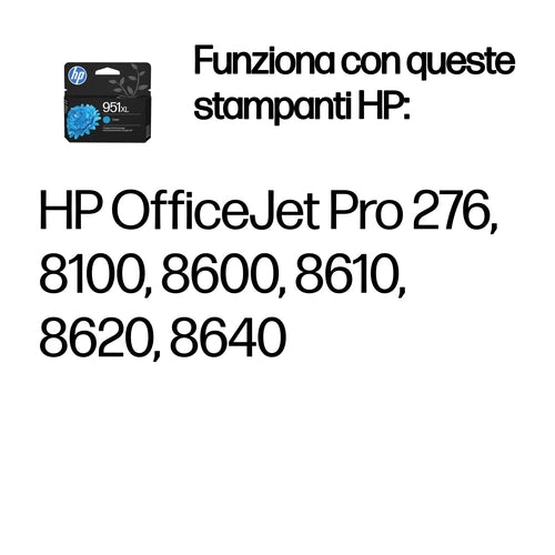 HP Cartuccia originale inchiostro ciano ad alta capacità 951XL