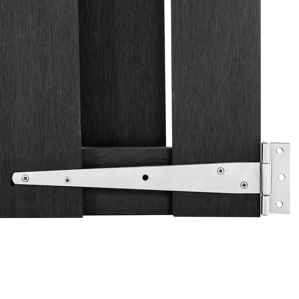 Cancello da Giardino in WPC 100x180 cm Grigio CFW3868238