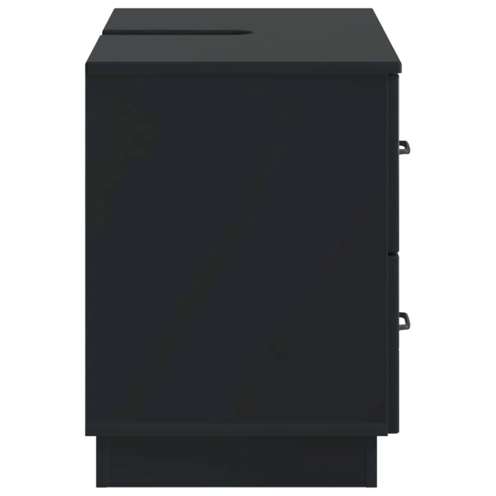 Armadio per Lavabo da Bagno HOORN Nero 82 x 41 x 56 cm 897236