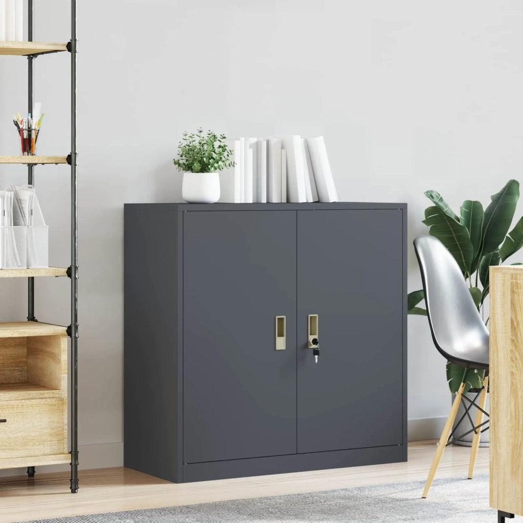 Armadio Antracite 90 x 40 x 90 cm Acciaio 891642