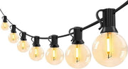 Cavo elettrico per esterno - 75m cavo elettrico resistente al tempo con 12 + 1 lampade G40 - impermeabile - per balcone giardino terrazzo matrimoni feste