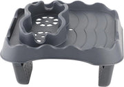 Tray per vaschetta con supporto antiscivolo per vaschette e contenitori per bevande (grigio)