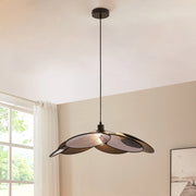 Lampadario a Sospensione Blackwood con Paralume in Tessuto - Nero lux.pro