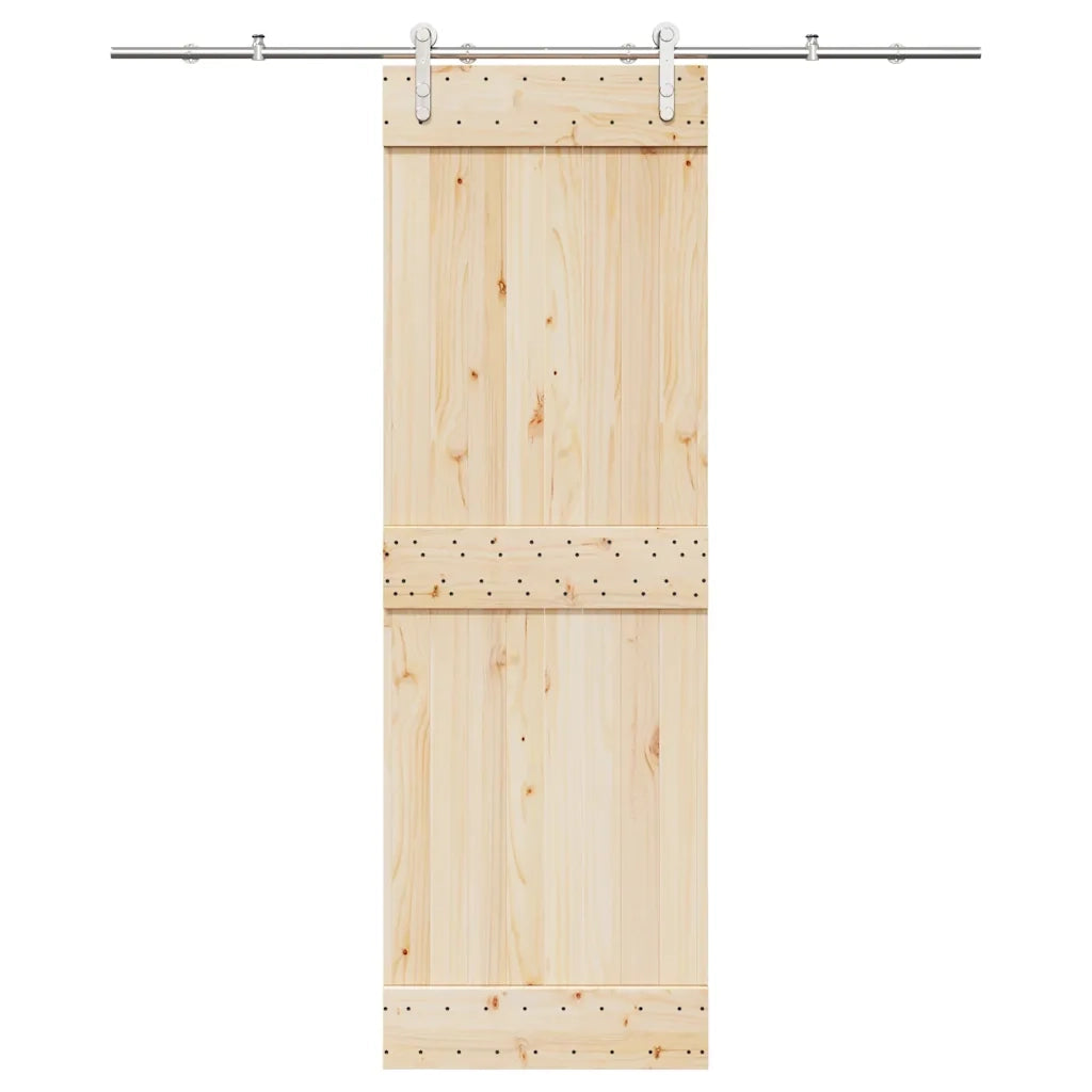 vidaXL Kit Binari Porta Scorrevole 183 cm Acciaio Inossidabile Argento