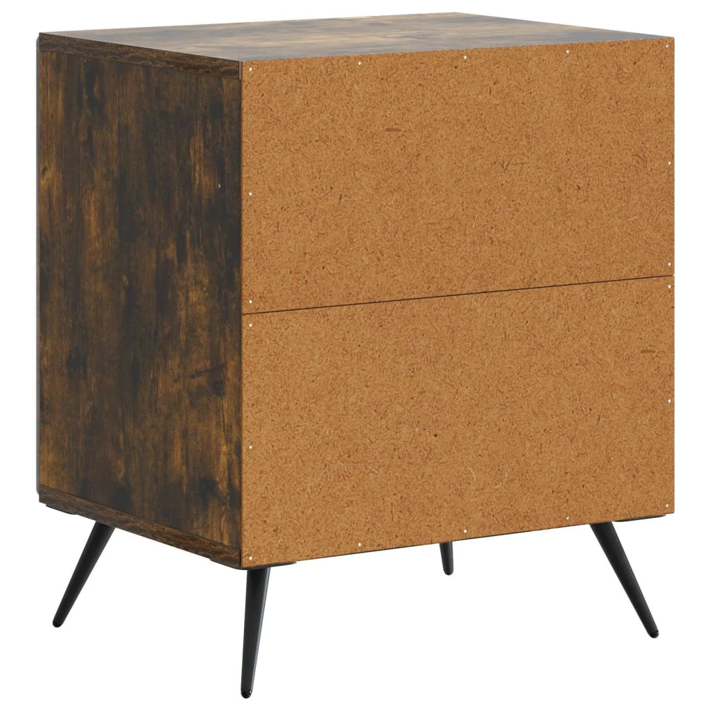 Armadio da Notte 2 pcs Rovere Fumo 43 x 34,5 x 50 cm 895496