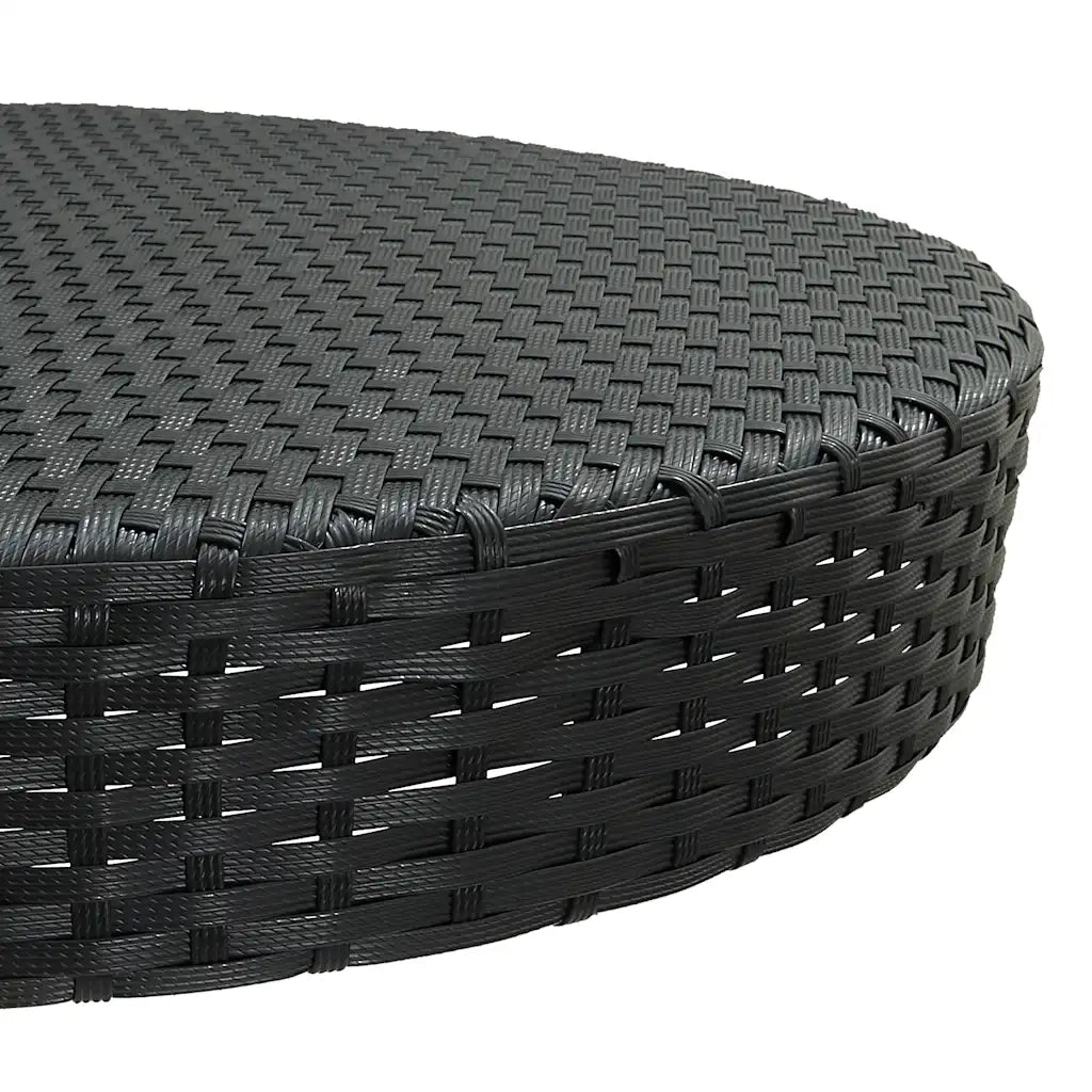 Set Bar da Giardino 5 pz | Set Salotto da Giardino con Cuscini in Polyrattan Nero