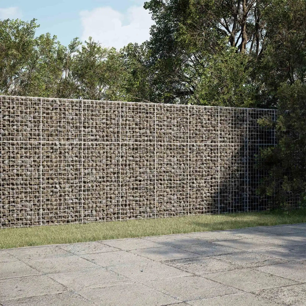 Gabione con filo da 5 mm e rete da 5x5 cm 250x30x150 cm 3464183