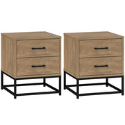 Comodino ¨C zephmum ¨C 2 cassetti, stile industriale