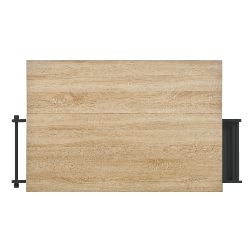 Isola Cucina Mobile con Ruote e Cassetti ¨C MINIMAL ¨C Nero, Piano Allungabile