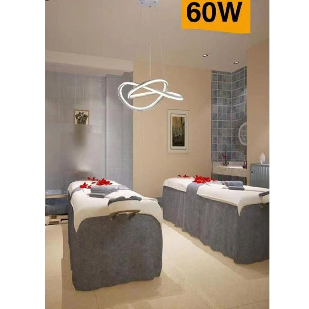 Trade Shop - Lampadario Led Moderno Intrecciato Lampada Soffitto 60w Luce 3000k 6500k 4000k A50b -