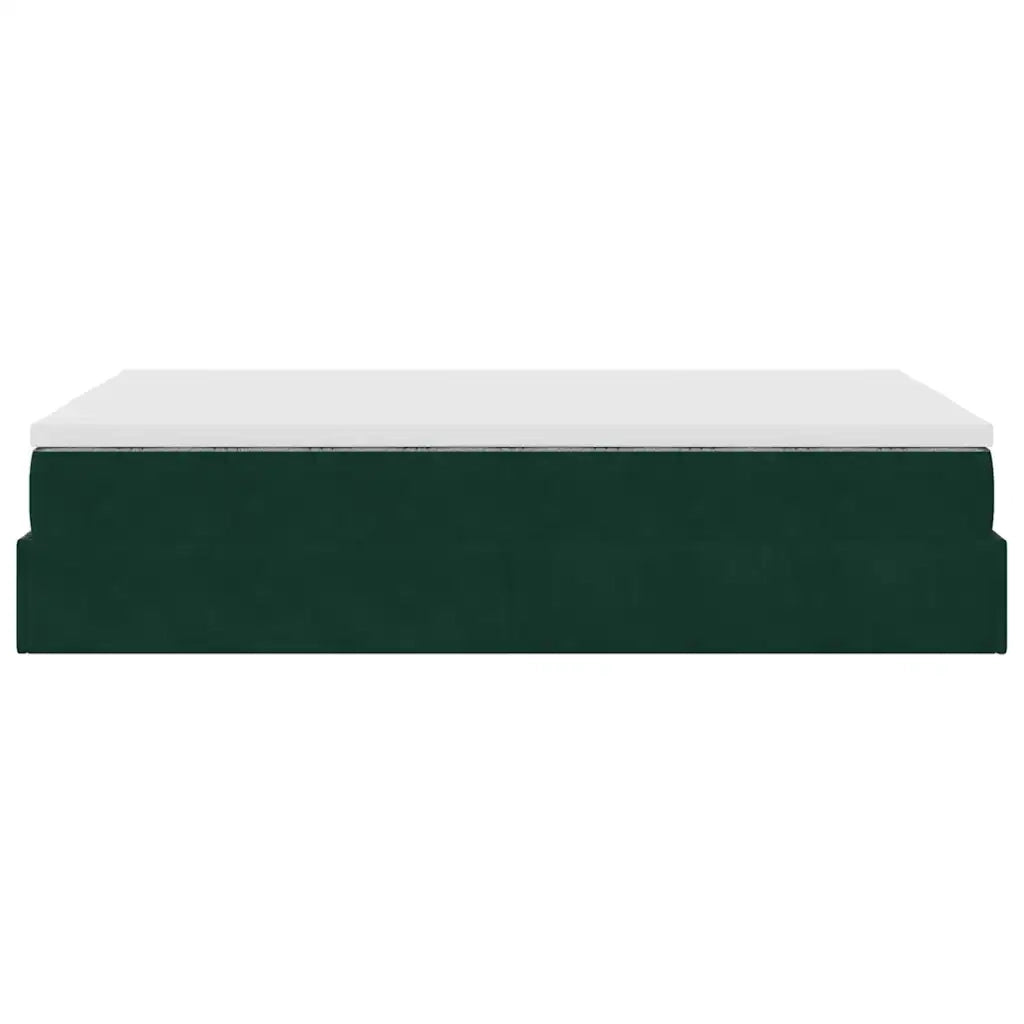 Struttura Letto Pouf con Materasso 120x200 cm Velluto 3311180