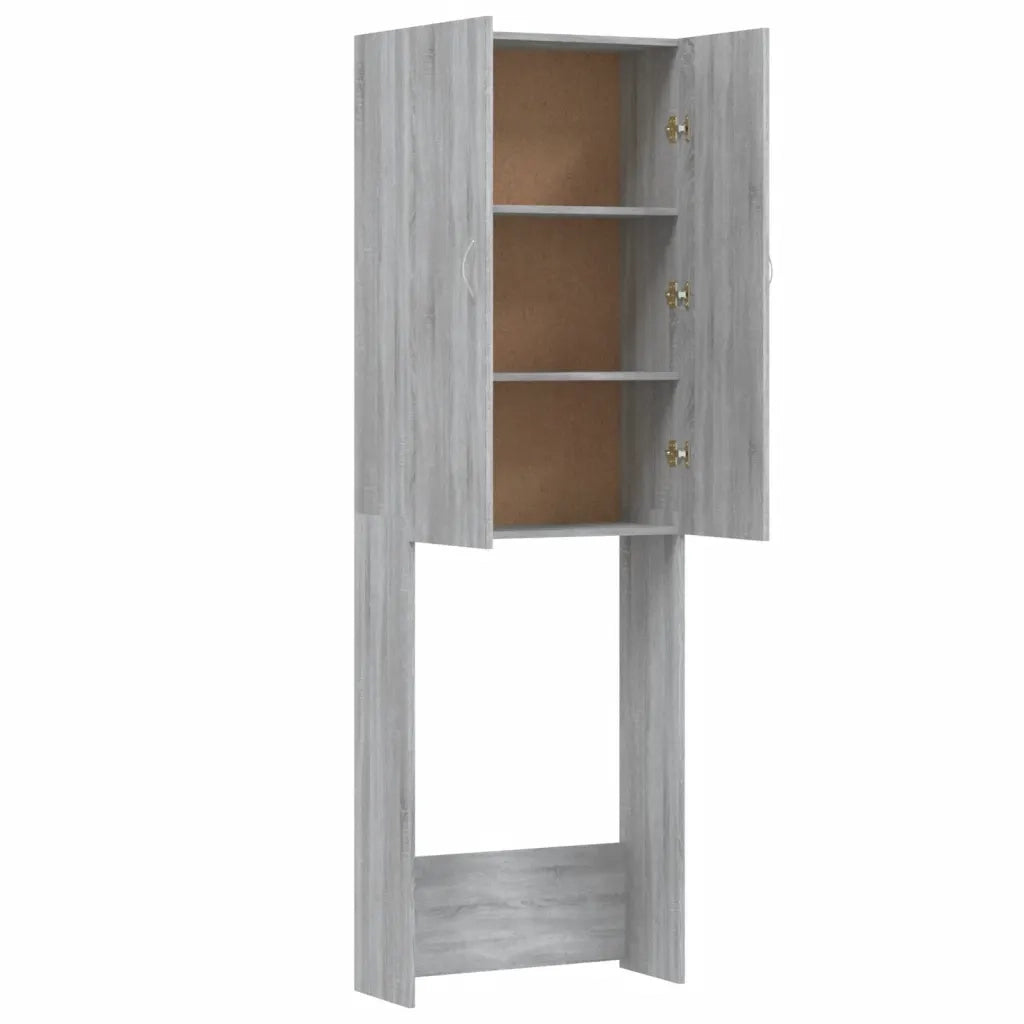 Mobile per Lavatrice Grigio Sonoma 64x25,5x190 cm CFW1866516