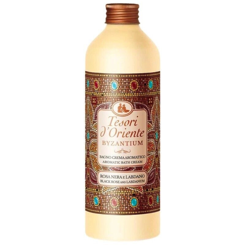 TESORI D'ORIENTE BYZANTIUM BAGNO CREMA AROMATICO ROSA NERA E LABDANO 500ML