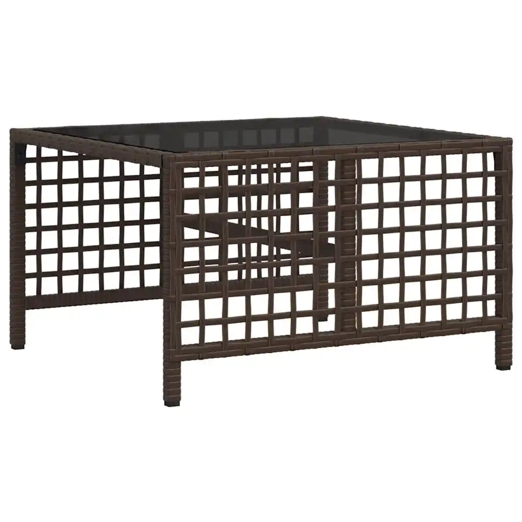 Set divano angolare da giardino a 3 pz con Cuscini in Polyrattan Marrone 365451