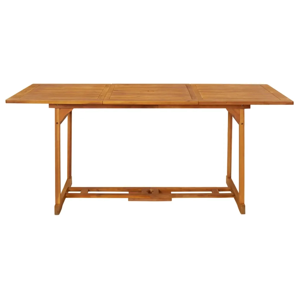 Tavolo da Pranzo per Esterni 180x90x75cm Legno Massello Acacia 315945