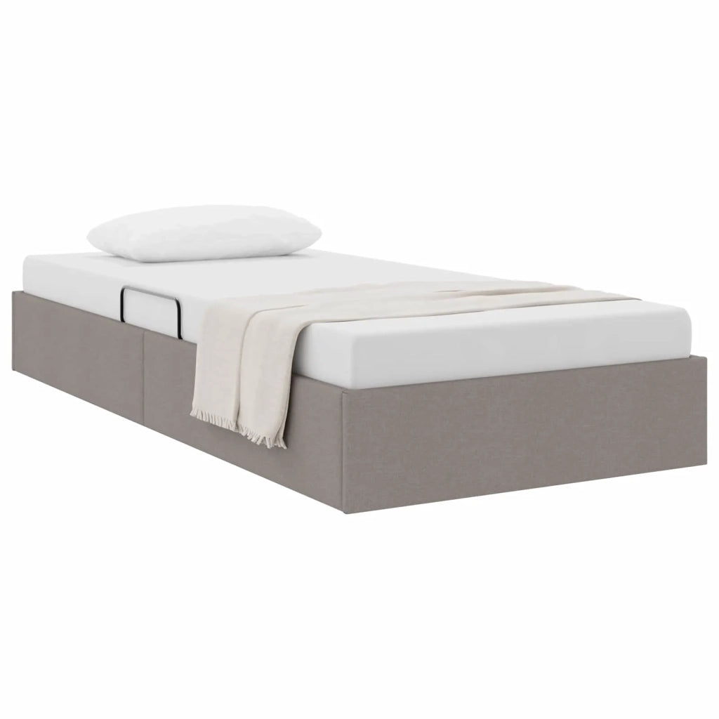 Letto ottomano con archiviazione Talpa 100 x 200 cm Tessuto 3442805