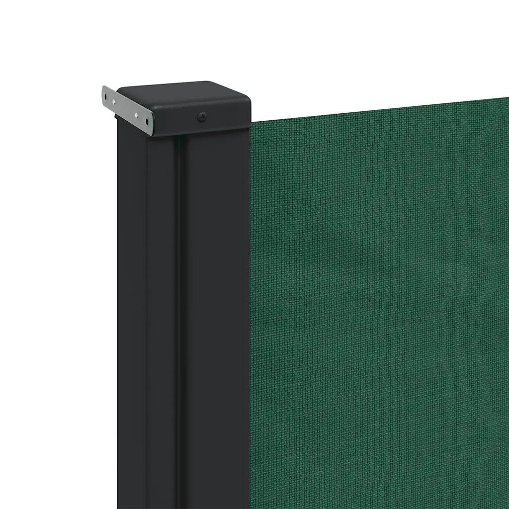 Tenda da Sole Laterale Retrattile Verde Scuro 220x500 cm 4004485