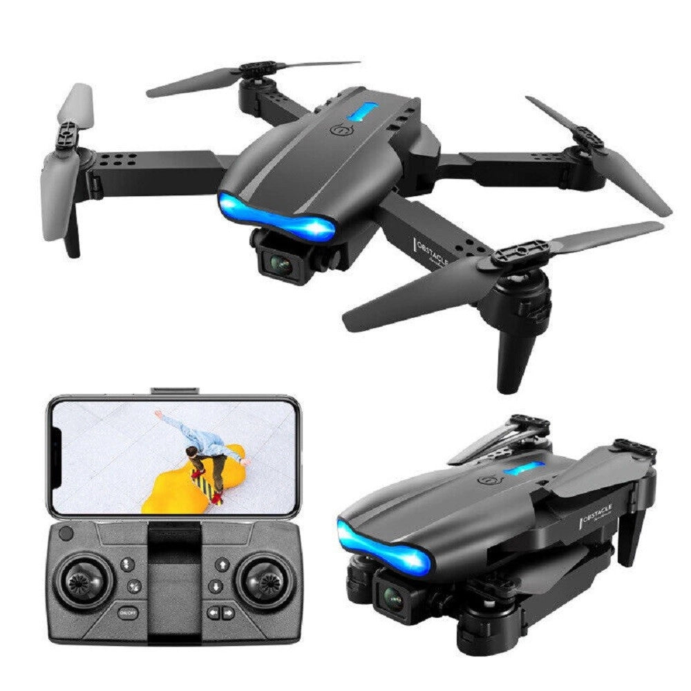 Trade Shop - Drone Pieghevole Con Fotocamera 1080p Telecomando Smartphone Wifi 2.4ghz Q-fa98 -