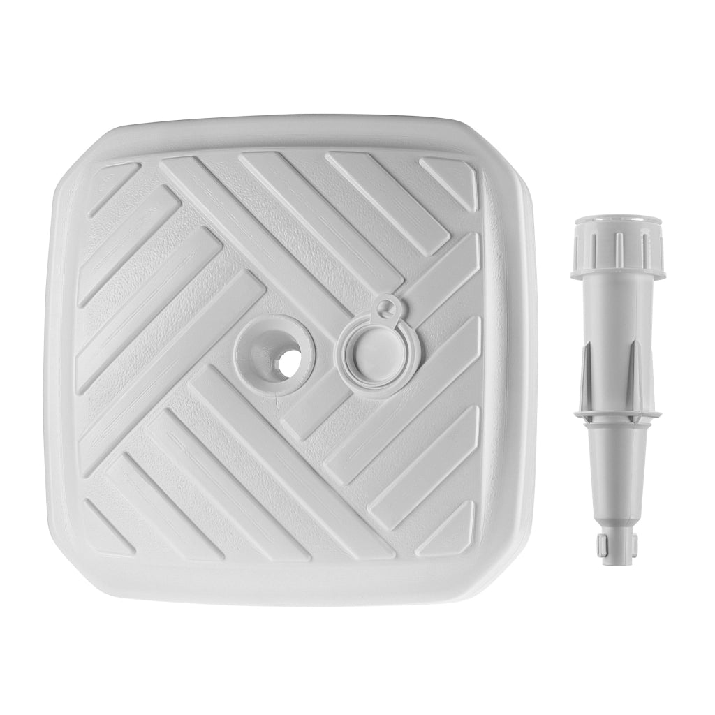 Base per ombrellone KADAX, supporto per ombrellone da giardino, quadrato, 39 cm, peso