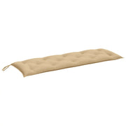 Cuscino Panca | Cuscini per sedie da Giardino Beige M¨¦lange 150x50x7 cm in Tessuto