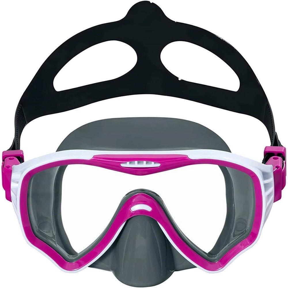 Trade Shop - Maschera Immersioni Crusader Pro Cinturino Silicone Regolabile 14+ Anni 3 Colori 22074 -