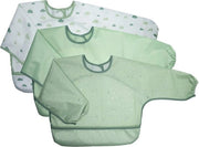 Set di 3 asciugamani acqua-resistenti con maniche lunghe - ideali per l'allattamento dei bambini e dei piccoli - certificati Oeko-Tex - colore verde 

Modello: 
- Lunghezza: 
- Materiale: 
- Dimensioni: 
- Certificazione: Oeko-Tex