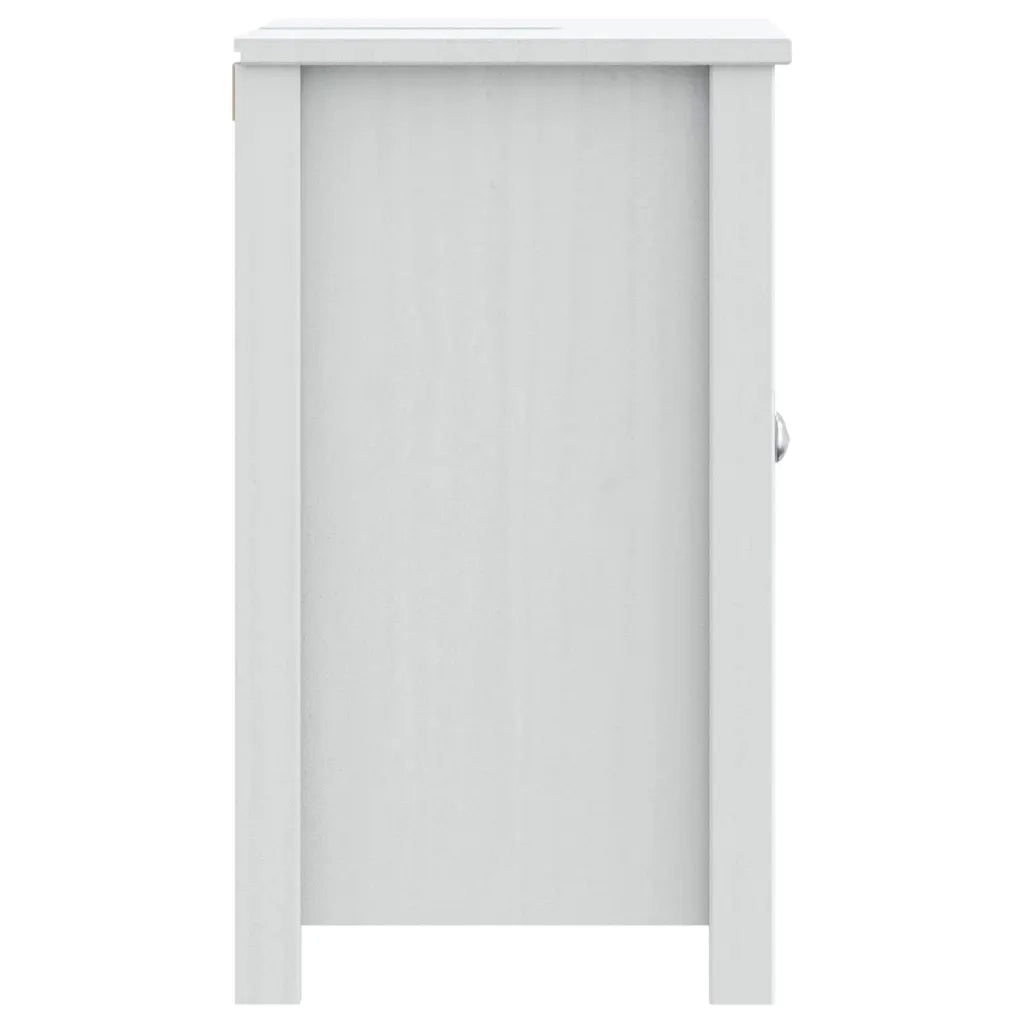 Mobile Lavabo da Bagno BERG Bianco 60x34x59 cm Massello Pino 358552