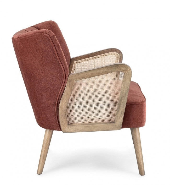 Poltrona 64x71x79h cm Virna Mattone