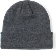 Muti per bambini invernali - cappello per bambini maschi e femmine - cappello di lana caldo per neonati - cappello per bambini all'aperto - adatto per 0-2 anni - grigio scuro - 17,8*15cm