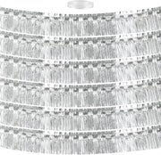 Decorazione di Festa in Argento - 6 Pacchi di Nastro Slinger Metallic 30 x 300 cm - Decorazione per Festa di Compleanno e Matrimonio