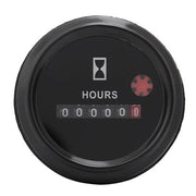 Contatore Ore Acqua-Resistente - Orologio Meccanico - 12-36V CC/CA - 99999.9 Ore - Facile da Leggere - Progettazione Completa a Secco - Contatore Ore