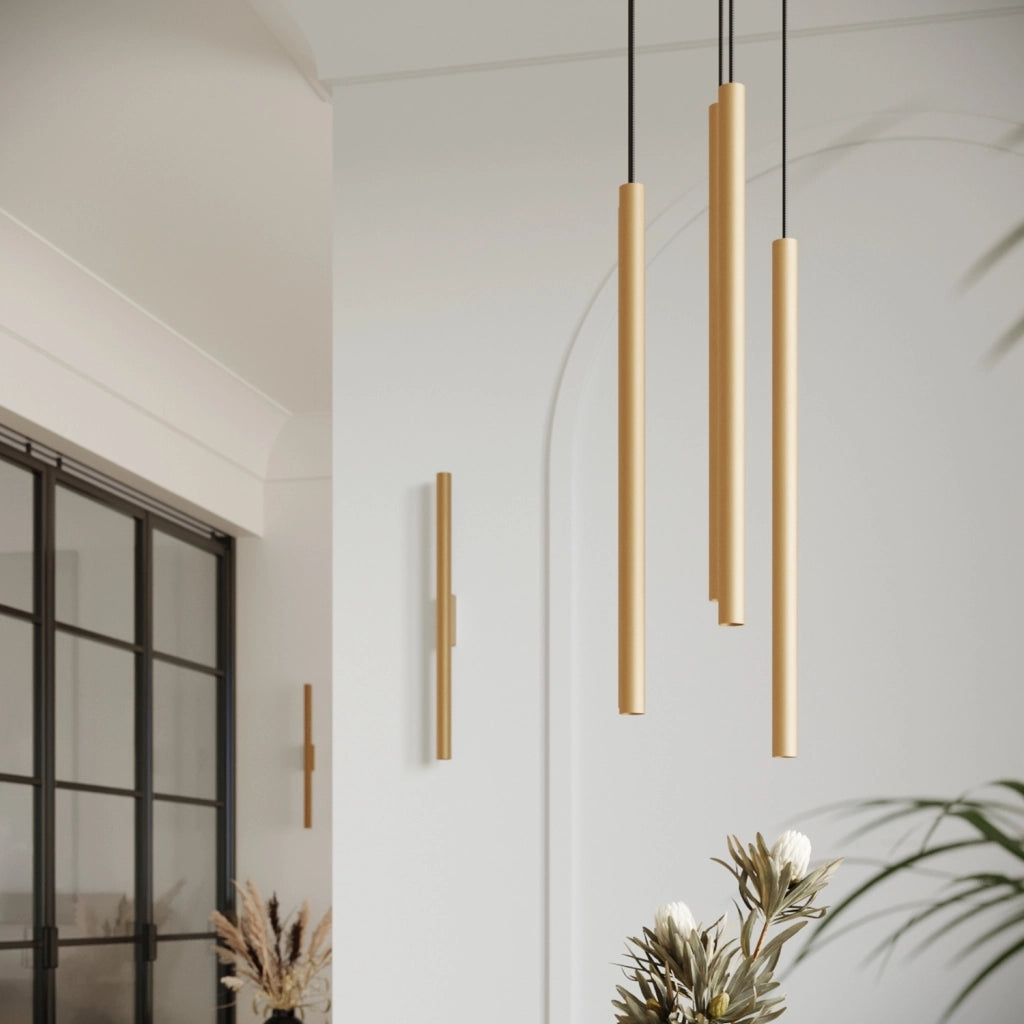 Lampada a sospensione oro 2 tubi 2xG9 8W Velino Pure Lume