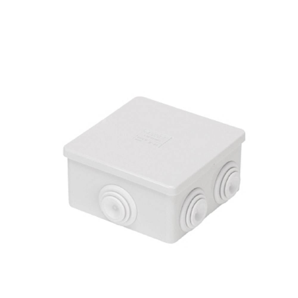 Trade Shop - Scatola Stagna Con Passacavi Coperchio A Pressione 80 X 80 X 40 Mm Ip44 -