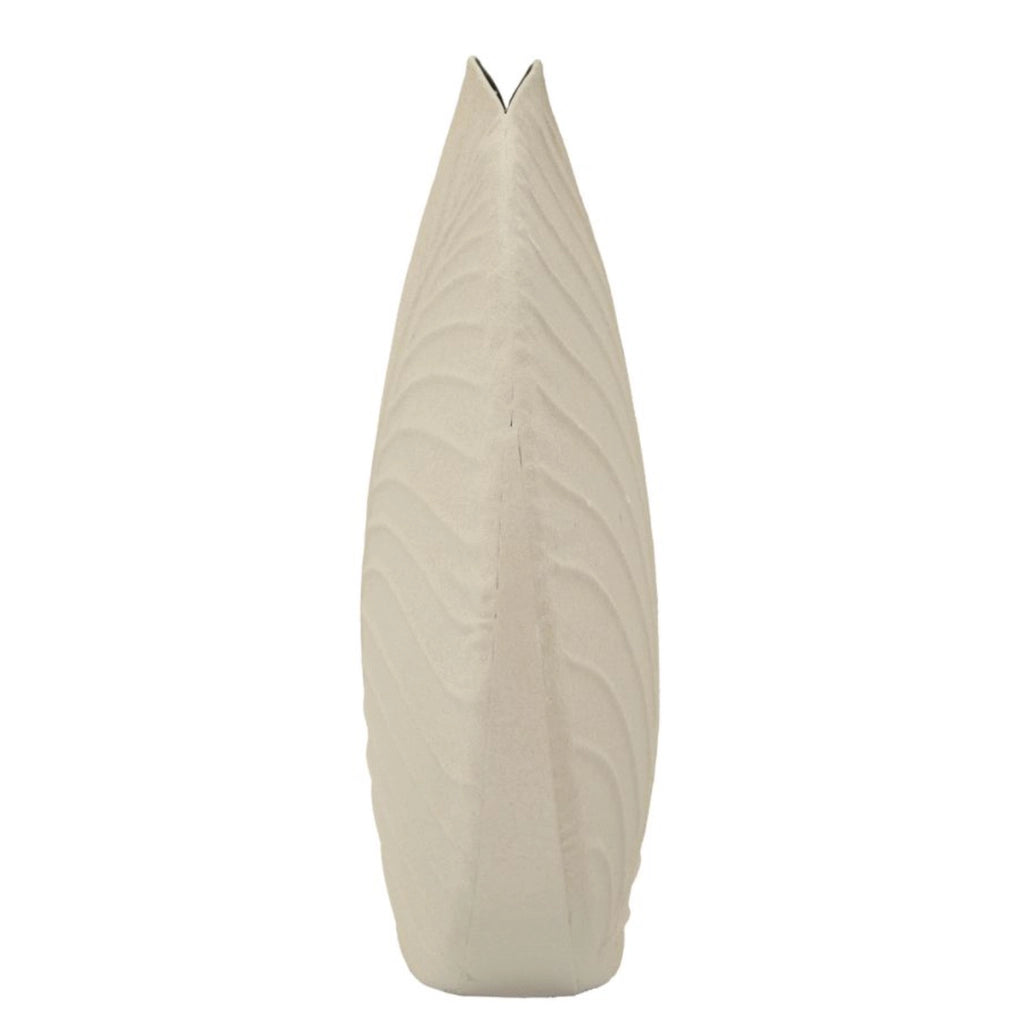 Vaso Decorativo VKH833, Beige, Metallo, 41,5x14x41,5 cm