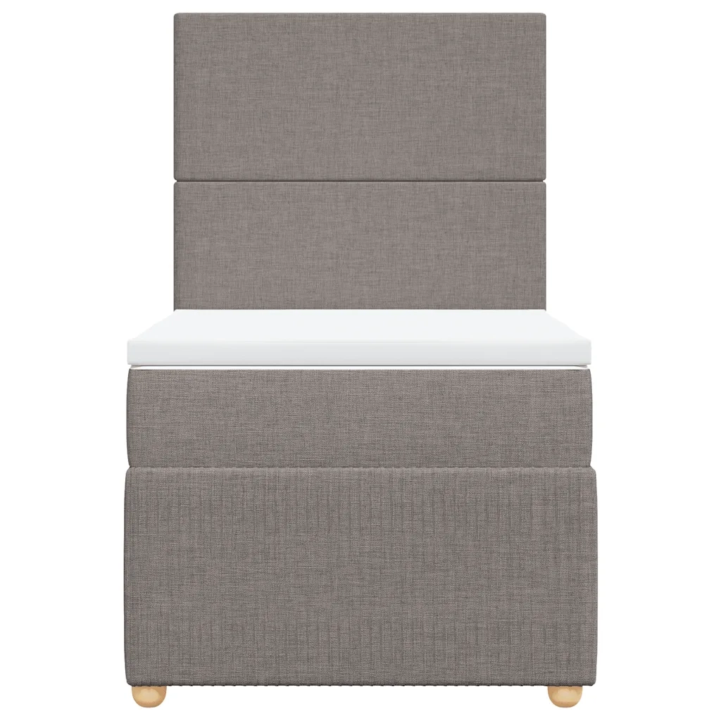 Giroletto a Molle con Materasso Tortora 100x200 cm in Tessuto 3294264