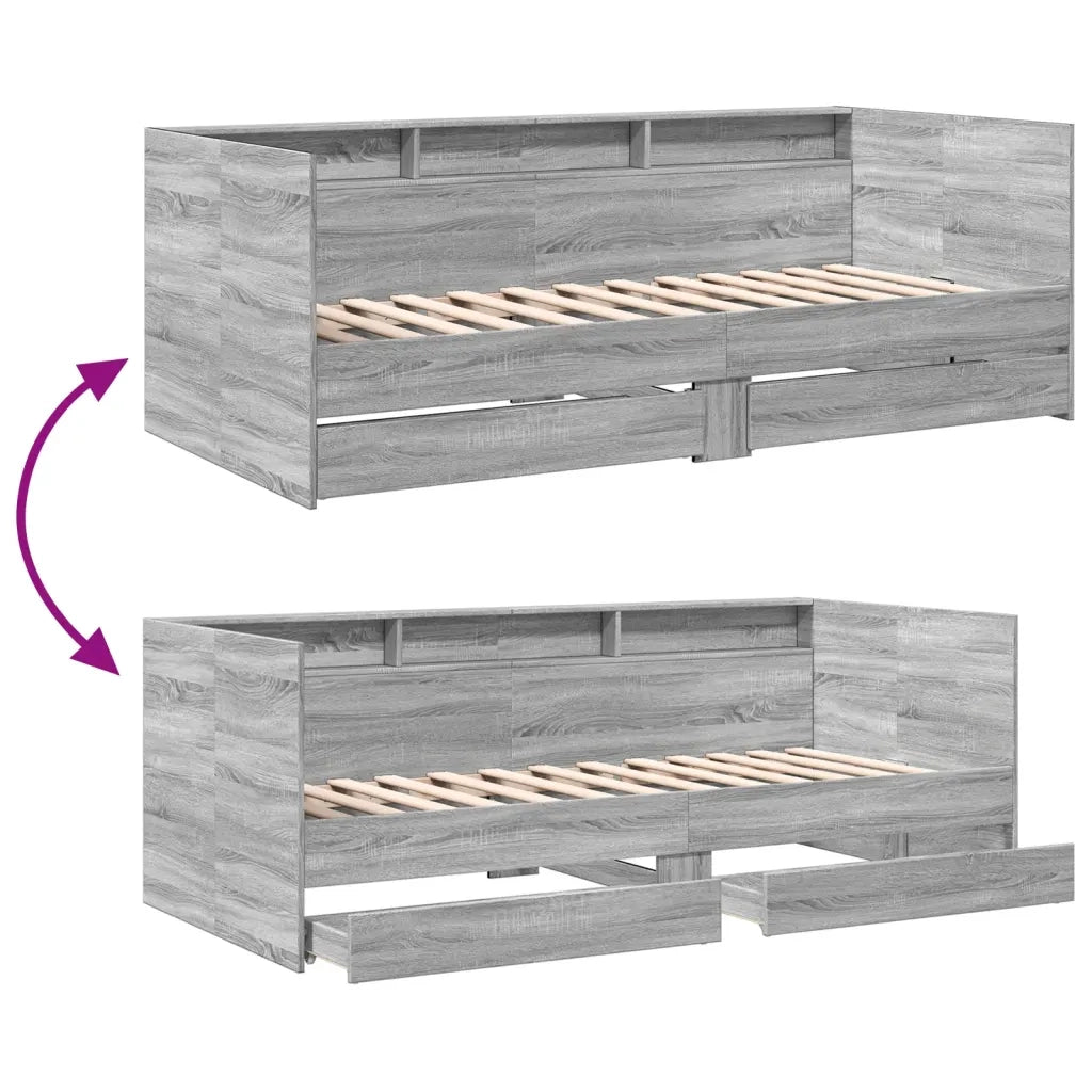 Divano letto | Sof¨¤ letto | Letto singolo con Cassetti senza Materasso 90x190 cm