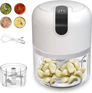 Sniderelettrico per verdure - Sniderelettrico multifunzionale per cucina - Sniderelettrico per ui - Bianco - Plastica