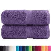 Asciugamani per Ospiti SOLUND 2 pz | Teli per bagno Viola 30x50 cm 600 g/m2