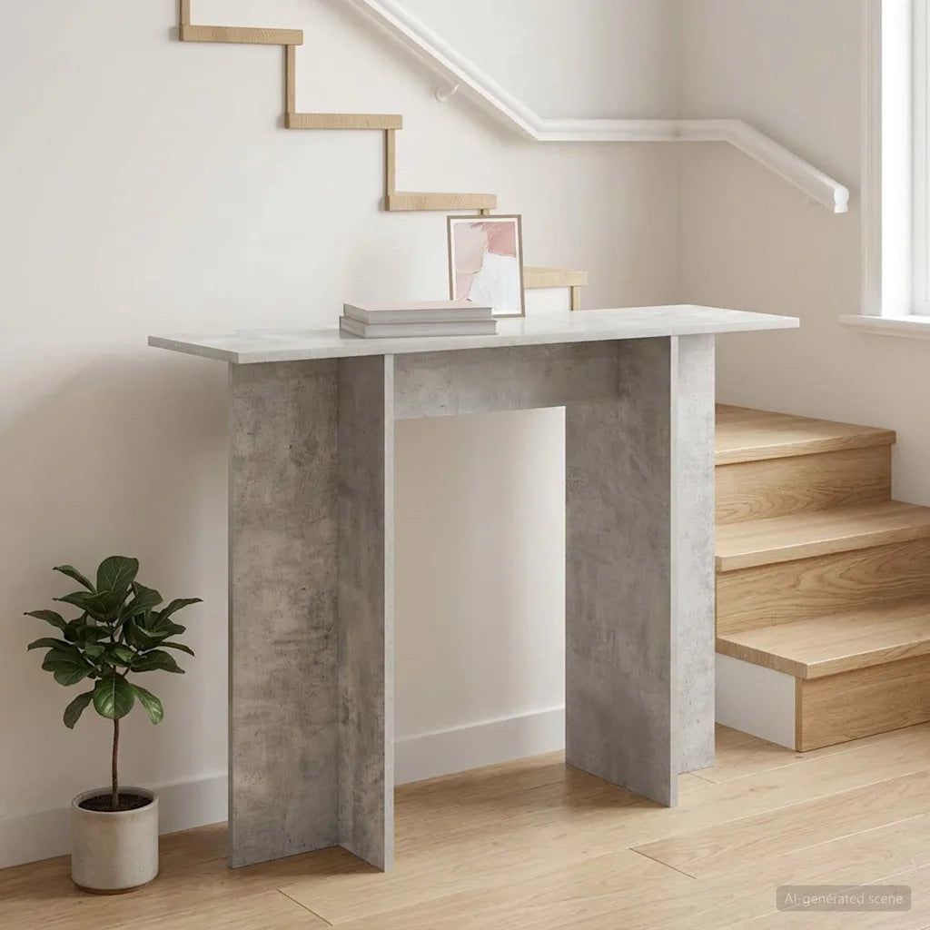 Tavolo consolle Grigio Cemento 100 x 30 x 75 cm