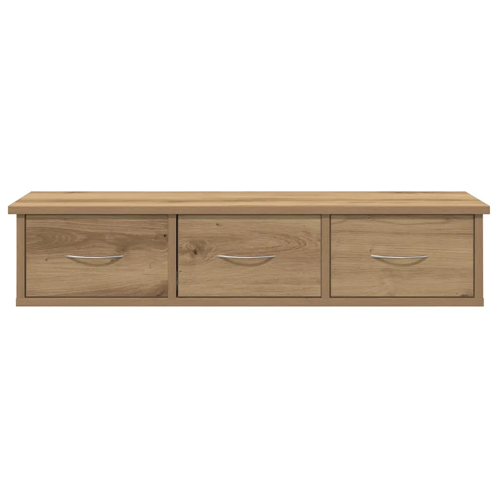 Mobile a Parete Rovere Artigianale 88x26x18,5 cm in Truciolato 855861