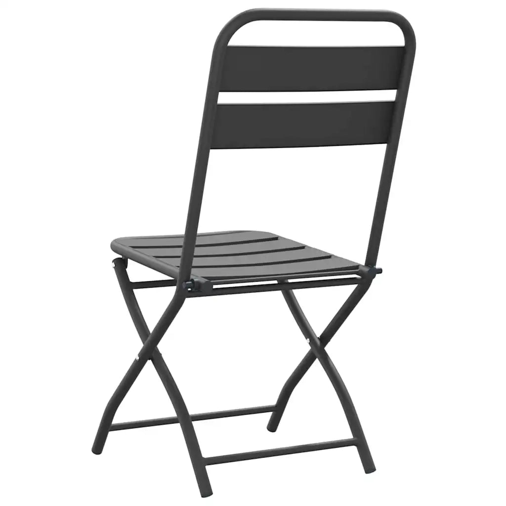 Sedia Pieghevole da Giardino 2 pz | Sedie da Esterno Antracite 42 x 52 x 82cm