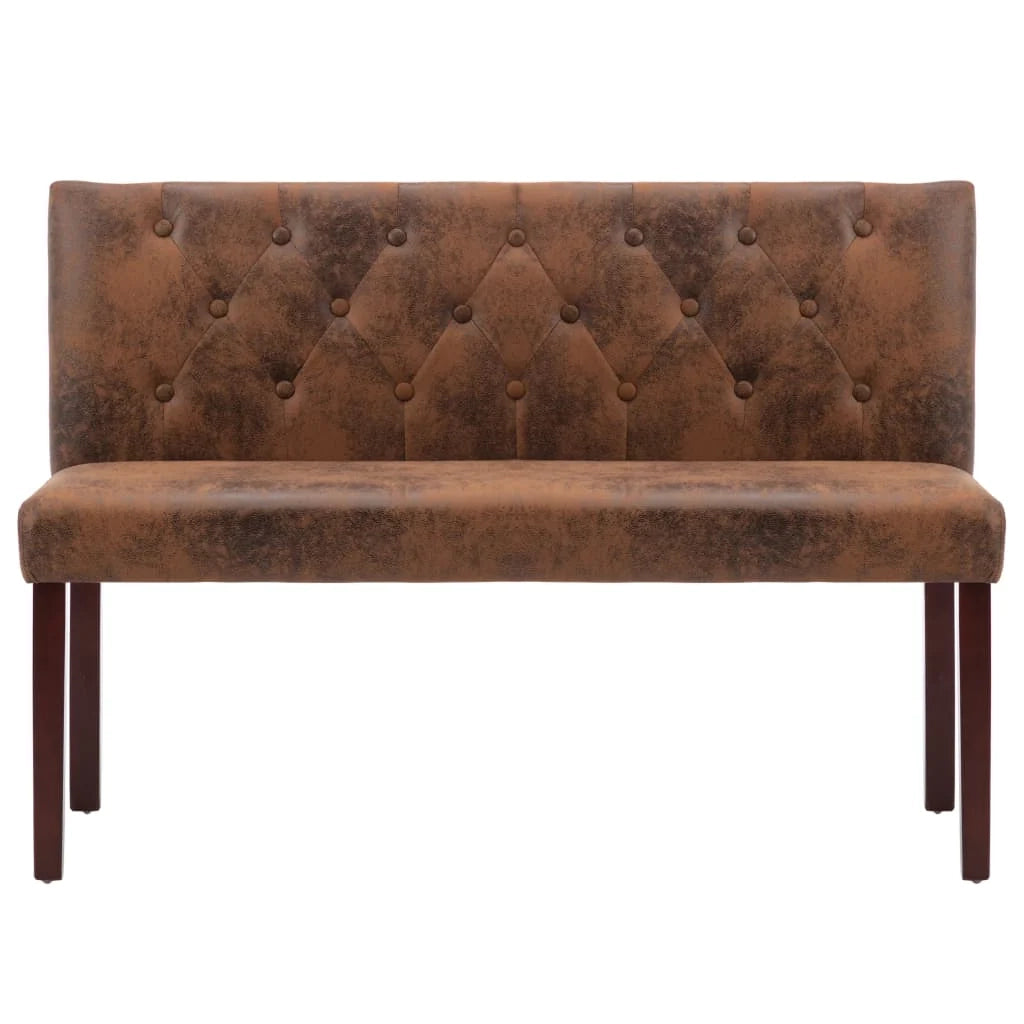 Panca/lounge 120 cm in similpelle scamosciata marrone 02_0010805