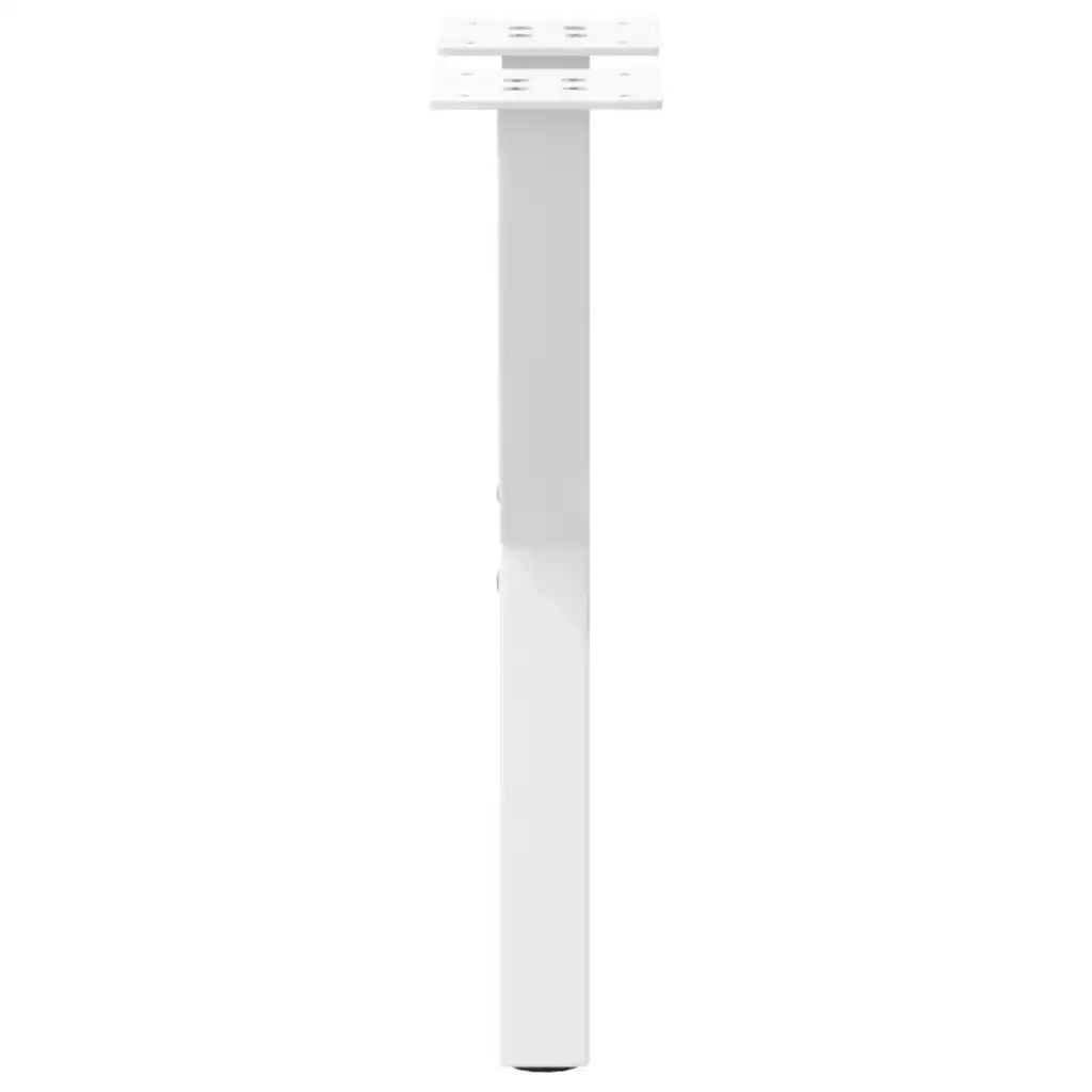 Gambe per Tavolino da Caffè a Forma di X 2 pz Bianche 28x(42-43) cm Acciaio