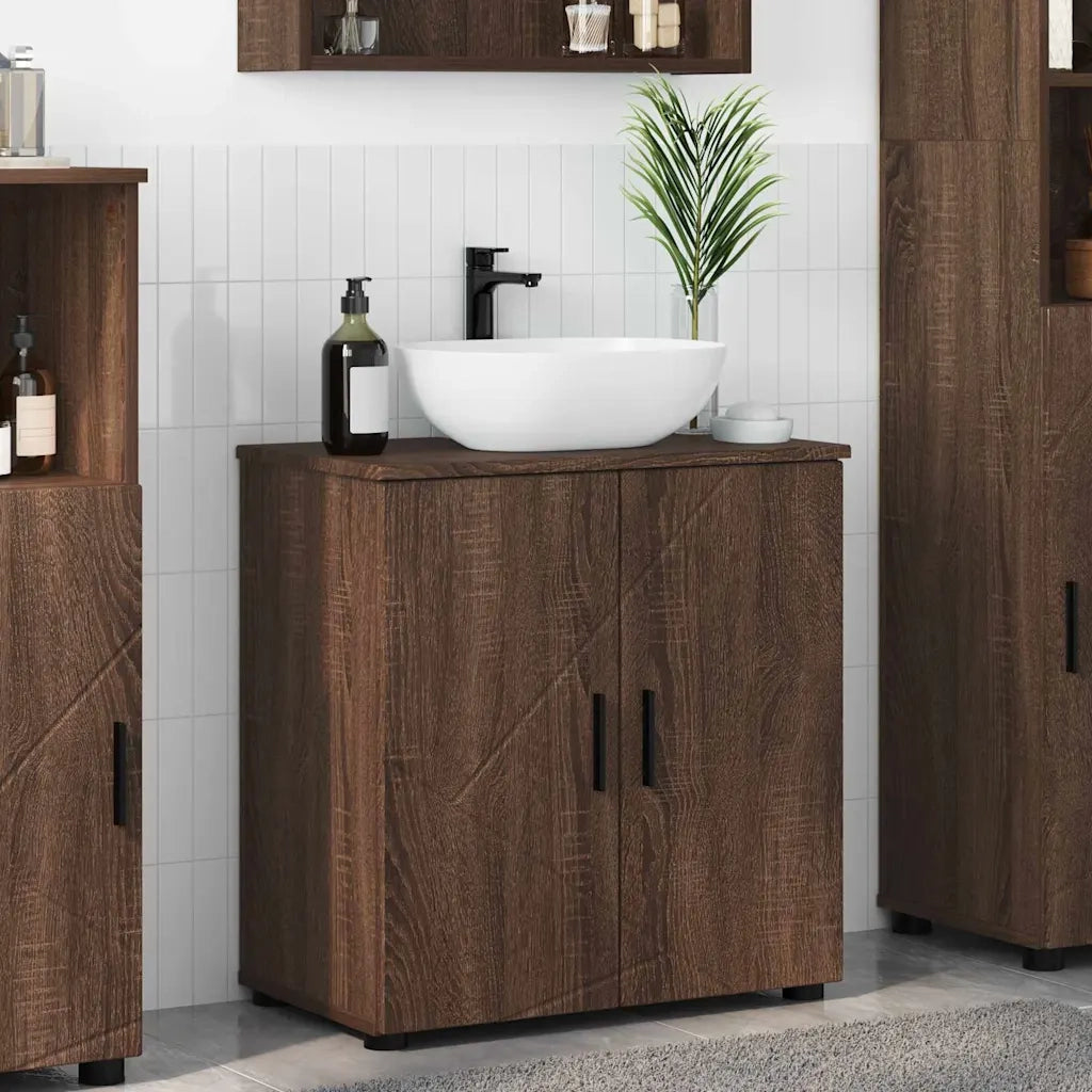 Mobile da Bagno con porta Rovere Marrone 61 x 35 x 64 cm